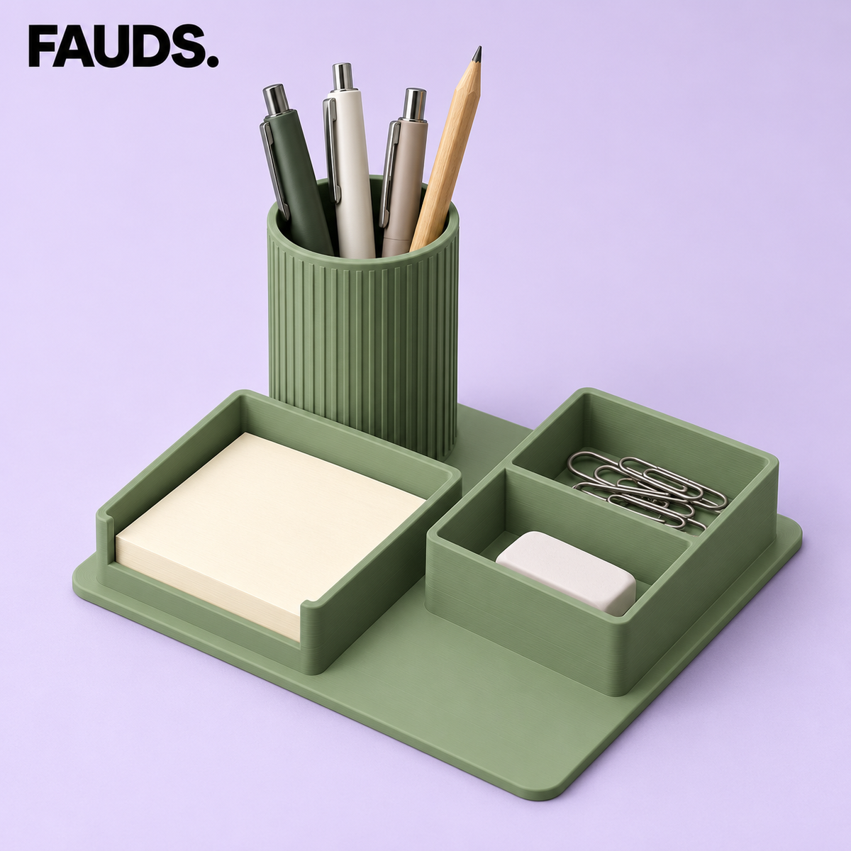 FAUDS. DeskMate – 3-in-1 Schreibtisch-Organizer