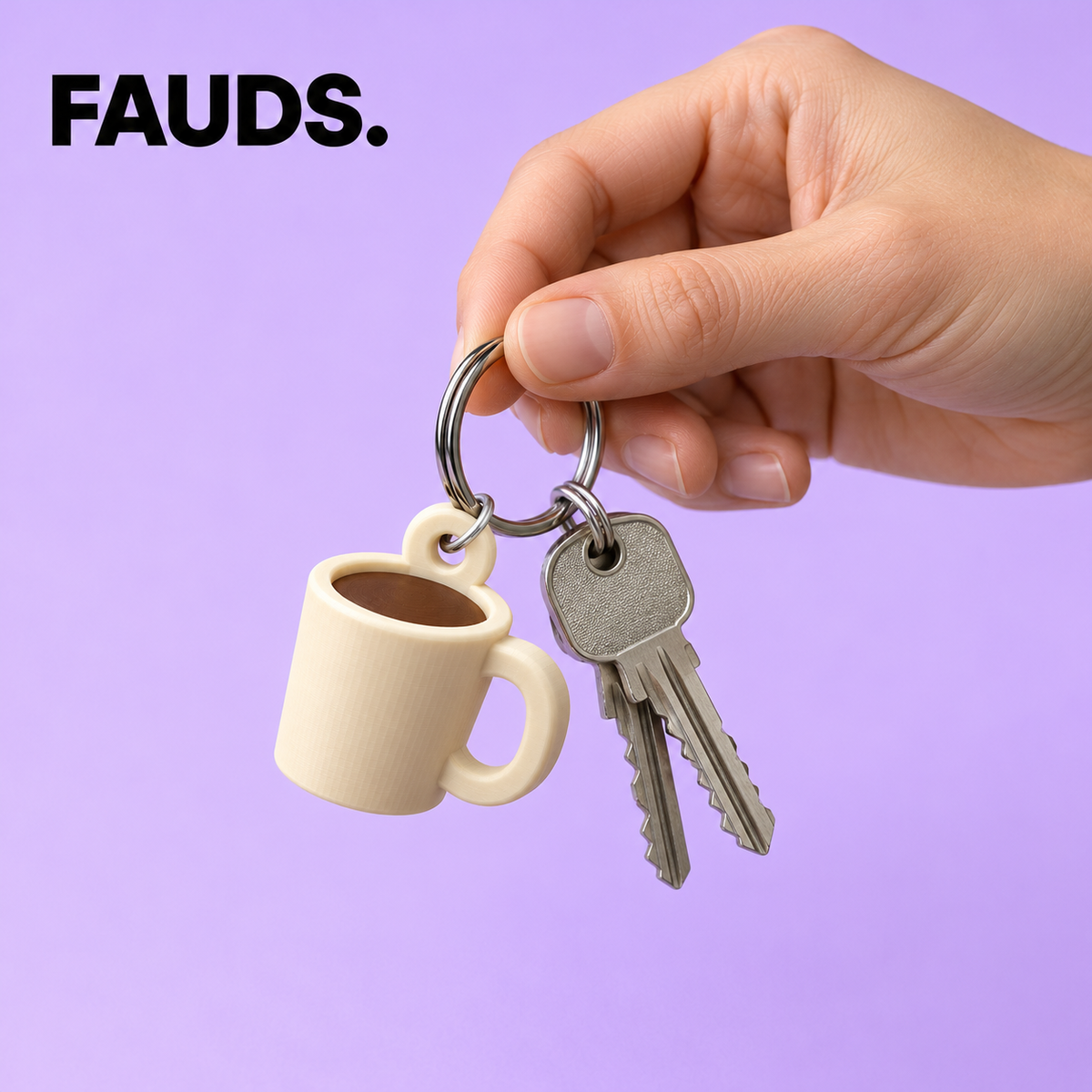 FAUDS. Coffee Cup – Espressotassen-Schlüsselanhänger