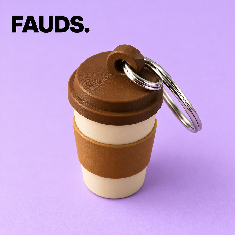 FAUDS. Coffee to Go – Becher-Schlüsselanhänger