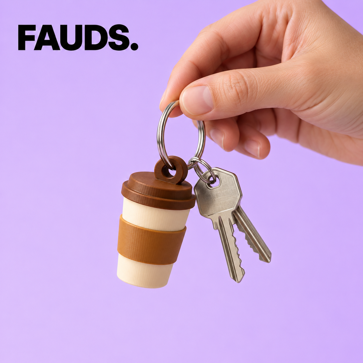 FAUDS. Coffee to Go – Becher-Schlüsselanhänger